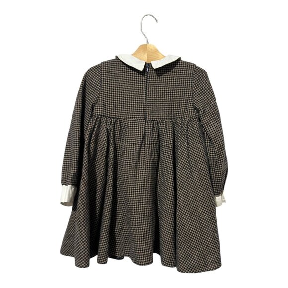 PAADE MODE Girls Dress Size 6 Houndstooth Modest Brown Black Holiday Formal - Picture 2 of 5